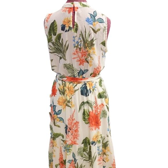 NWOT A.Calin Elegant Tropical Maxi Vacation Luau Beach dress Large - Picture 7 of 11